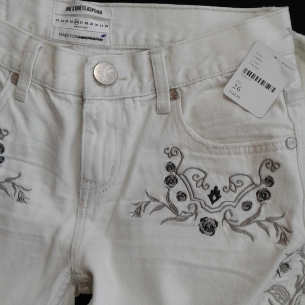 one teaspoon cream color jeans size 26 jeans